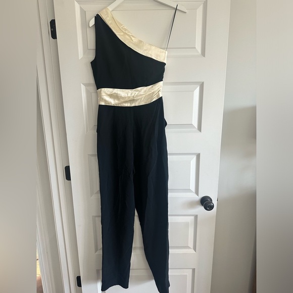 SALONI Linda Jumpsuit in Black & Cream NWT - Picture 8 of 13